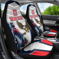 Custom United States Cricket Car Seat Cover USA Go Champions and Eagle Mascot Style