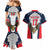 Custom United States Cricket Couples Matching Mermaid Dress and Hawaiian Shirt USA Go Champions and Eagle Mascot Style