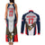 Custom United States Cricket Couples Matching Tank Maxi Dress and Long Sleeve Button Shirt USA Go Champions and Eagle Mascot Style