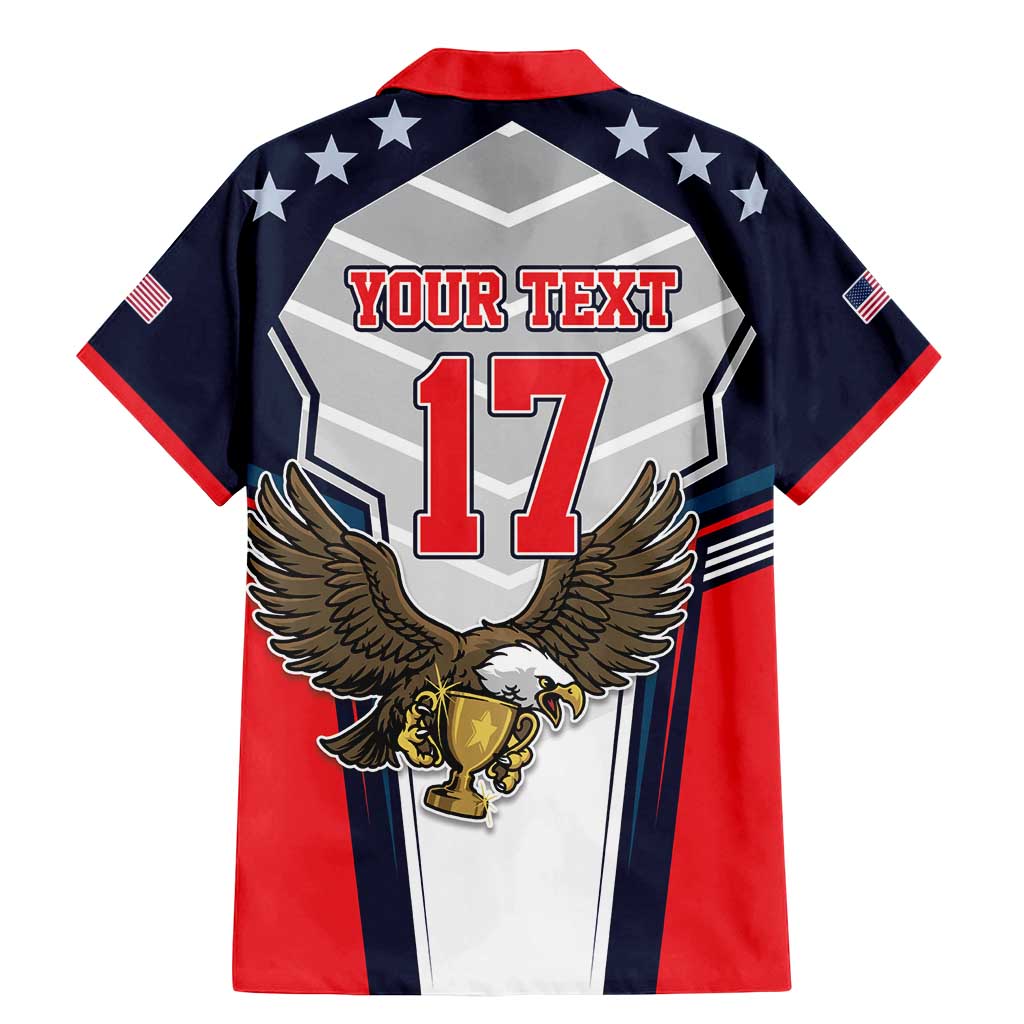 Custom United States Cricket Family Matching Mermaid Dress and Hawaiian Shirt USA Go Champions and Eagle Mascot Style