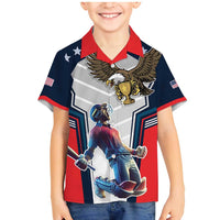 Custom United States Cricket Family Matching Mermaid Dress and Hawaiian Shirt USA Go Champions and Eagle Mascot Style