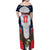 Custom United States Cricket Family Matching Off Shoulder Maxi Dress and Hawaiian Shirt USA Go Champions and Eagle Mascot Style