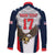 Custom United States Cricket Family Matching Short Sleeve Bodycon Dress and Hawaiian Shirt USA Go Champions and Eagle Mascot Style