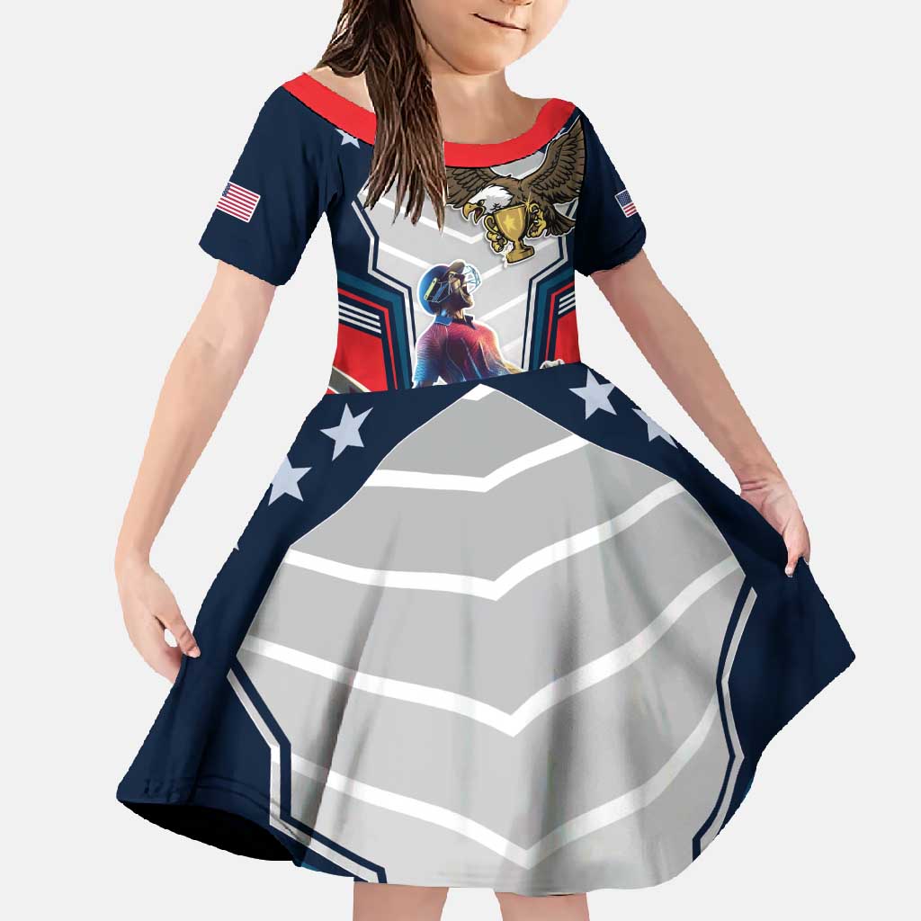 Custom United States Cricket Family Matching Tank Maxi Dress and Hawaiian Shirt USA Go Champions and Eagle Mascot Style