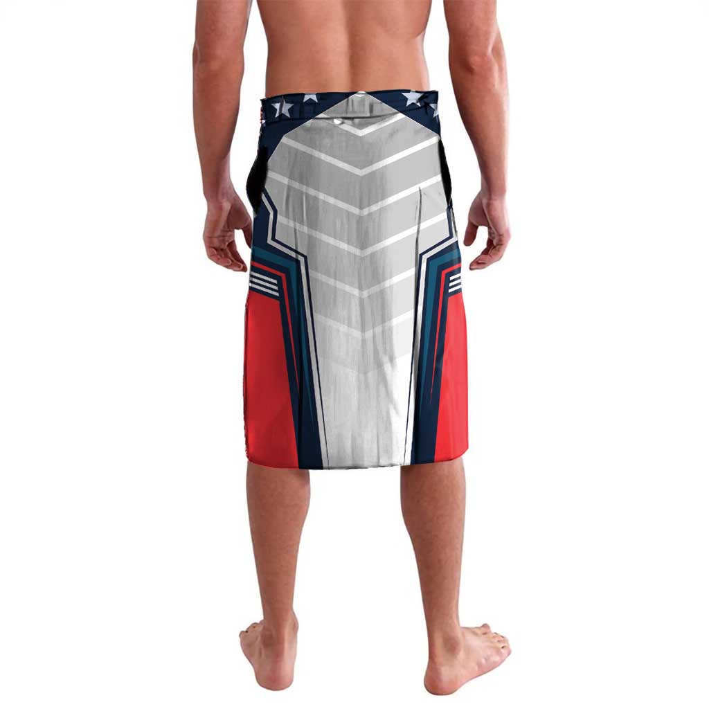 Custom United States Cricket Lavalava USA Go Champions and Eagle Mascot Style