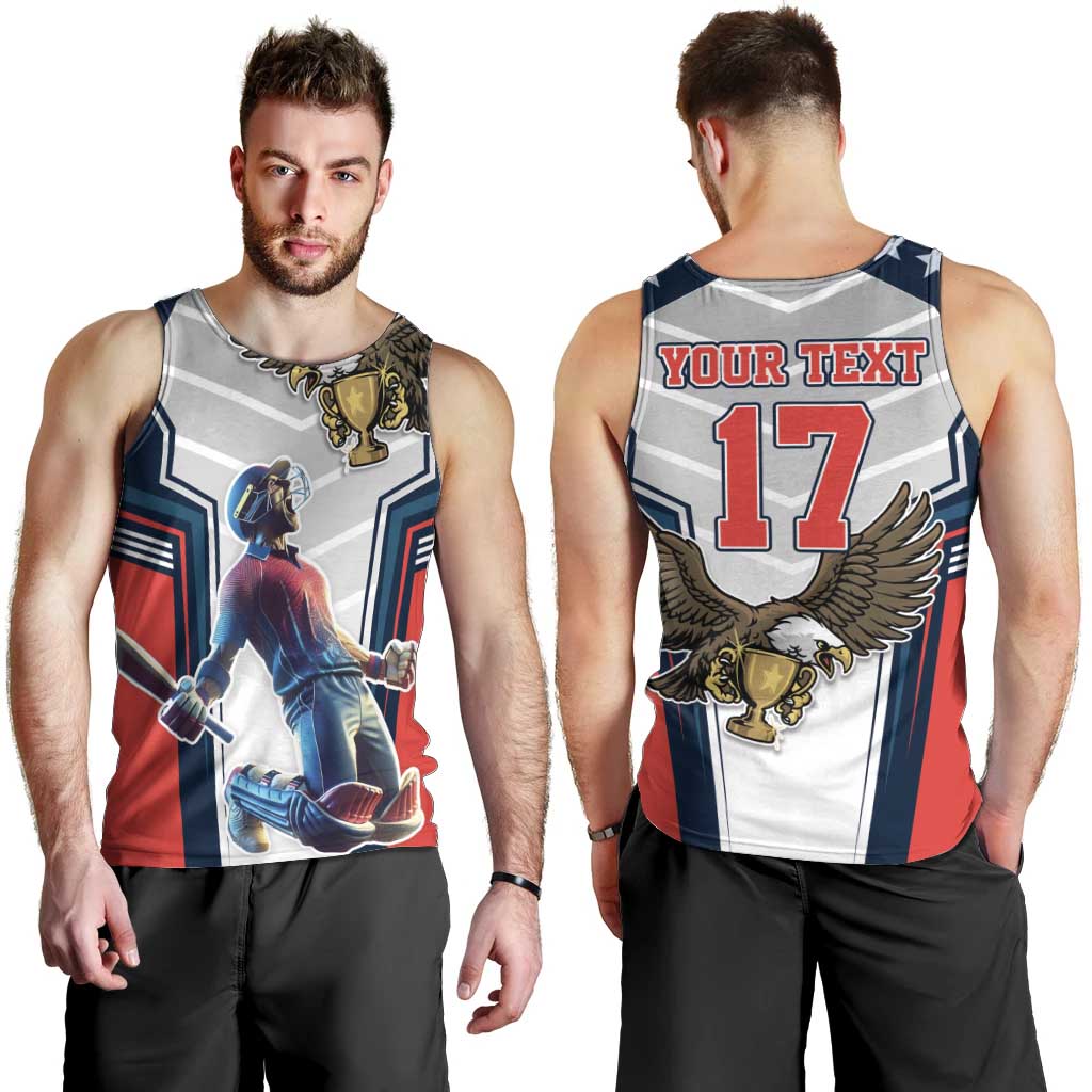 Custom United States Cricket Men Tank Top USA Go Champions and Eagle Mascot Style