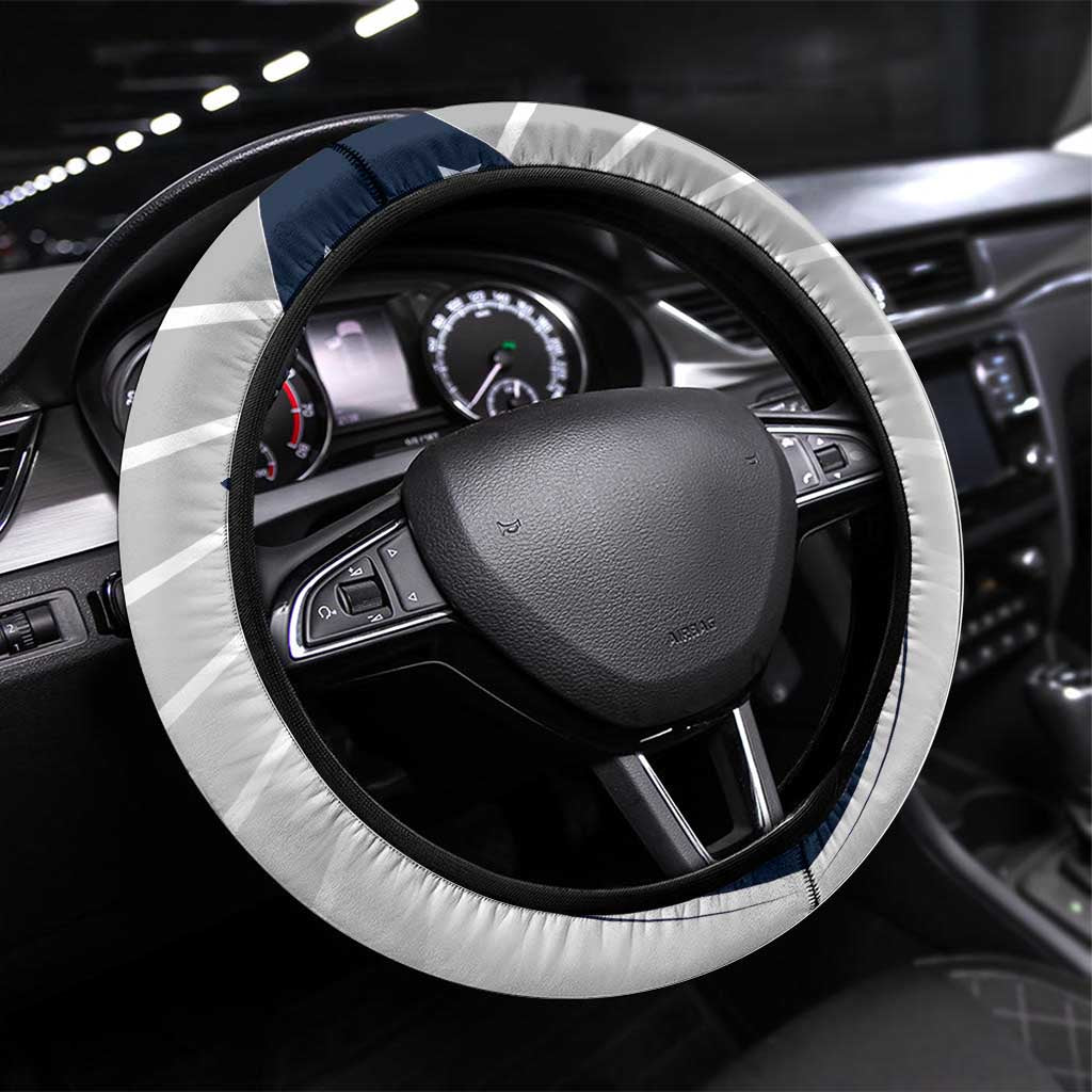 United States Cricket Steering Wheel Cover USA Go Champions and Eagle Mascot Style