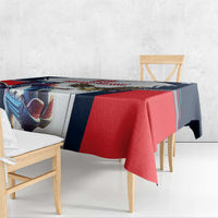 Custom United States Cricket Tablecloth USA Go Champions and Eagle Mascot Style