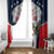 Custom United States Cricket Window Curtain USA Go Champions and Eagle Mascot Style