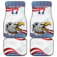 Custom United States Soccer Car Mats USA Eagle Mascot Style