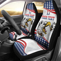 Custom United States Soccer Car Seat Cover USA Eagle Mascot Style