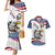 Custom United States Soccer Couples Matching Mermaid Dress and Hawaiian Shirt USA Eagle Mascot Style