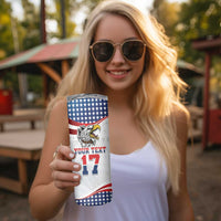Custom United States Soccer Skinny Tumbler USA Eagle Mascot Style