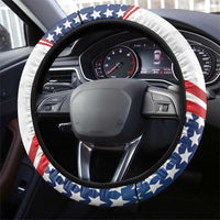 United States Soccer Steering Wheel Cover USA Eagle Mascot Style
