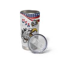 Custom United States Soccer Tumbler Cup USA Eagle Mascot Style