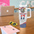 Custom United States Soccer Tumbler With Handle USA Eagle Mascot Style