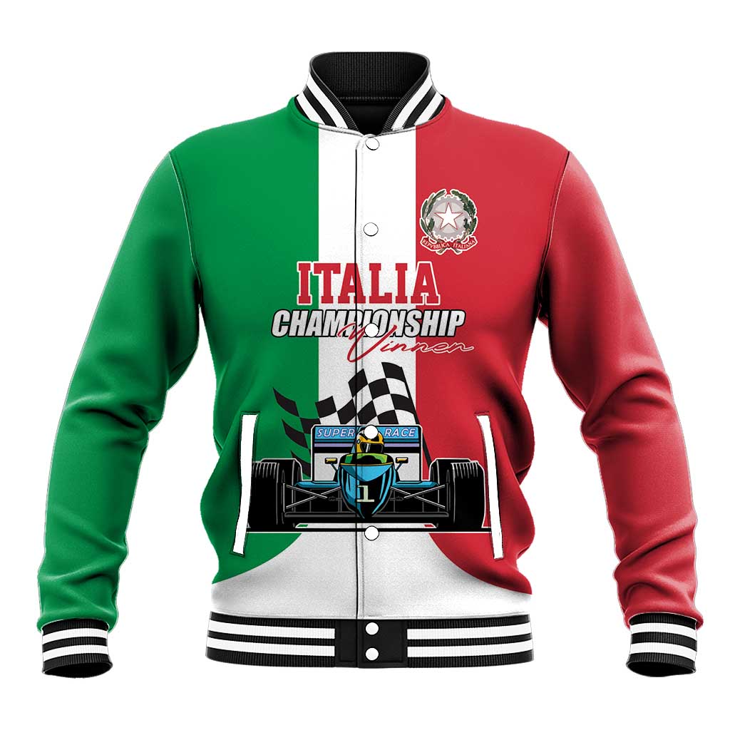 Custom Italy Formula One Baseball Jacket Motorsport and Il Tricolore F1 World Championship