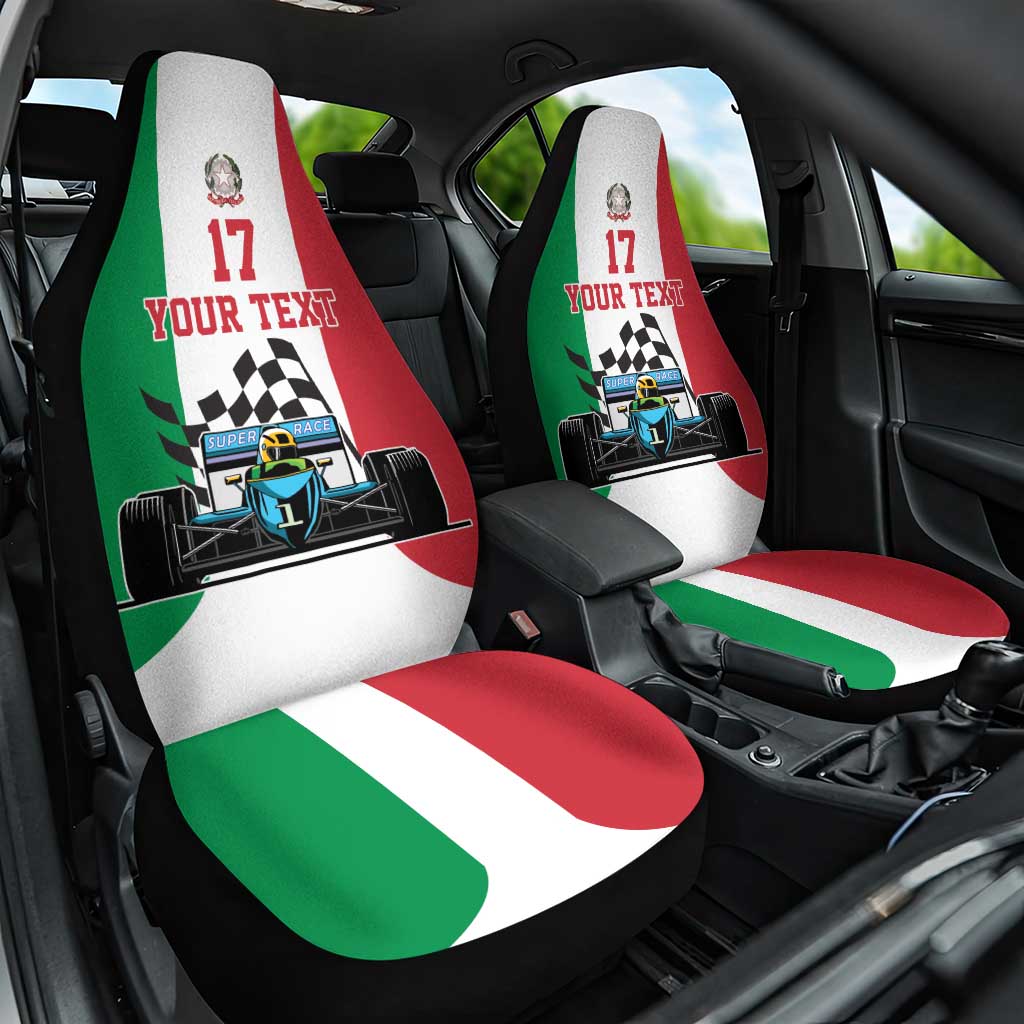 Custom Italy Formula One Car Seat Cover Motorsport and Il Tricolore F1 World Championship