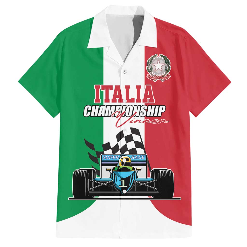 Custom Italy Formula One Hawaiian Shirt Motorsport and Il Tricolore F1 World Championship