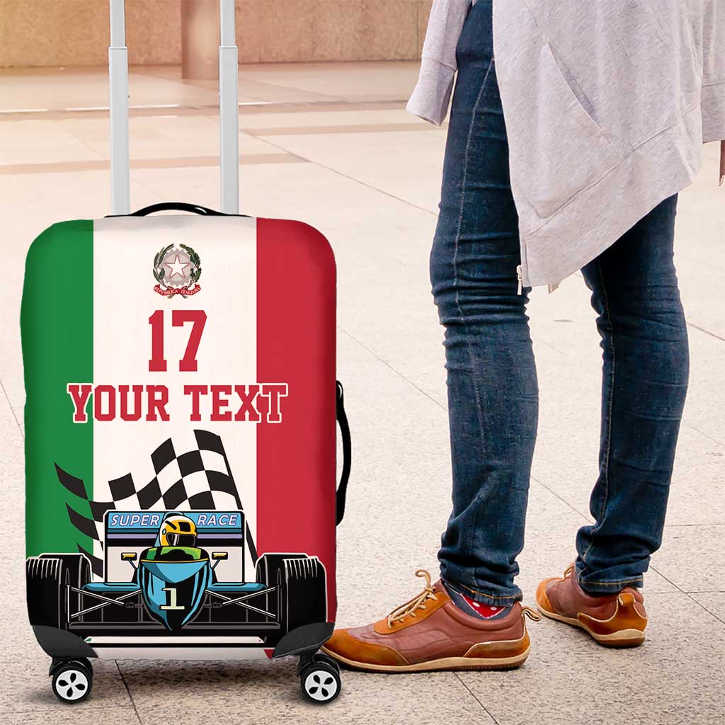 Custom Italy Formula One Luggage Cover Motorsport and Il Tricolore F1 World Championship