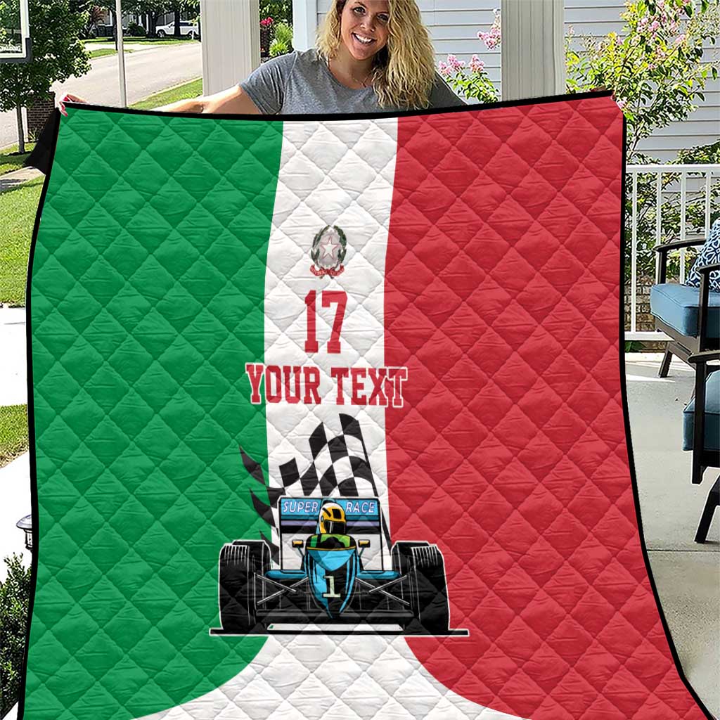 Custom Italy Formula One Quilt Motorsport and Il Tricolore F1 World Championship
