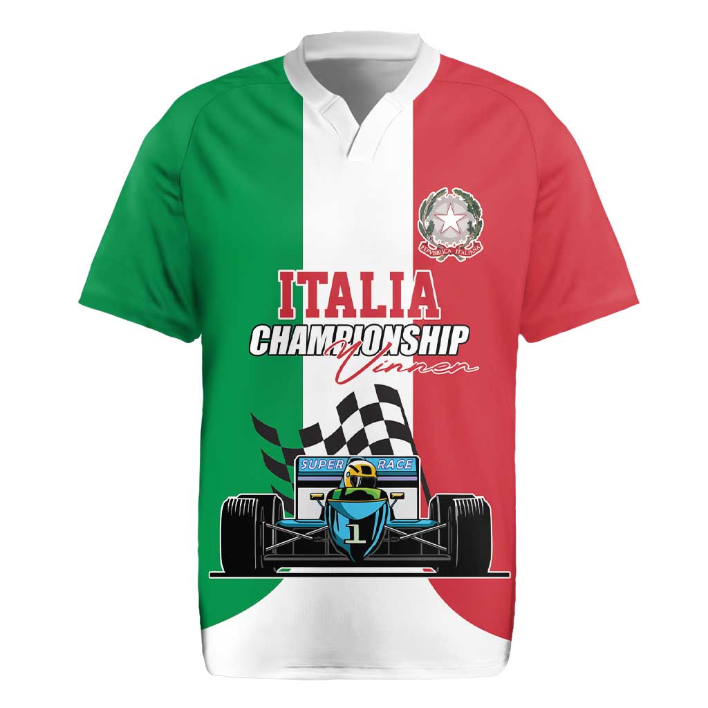 Custom Italy Formula One Rugby Jersey Motorsport and Il Tricolore F1 World Championship
