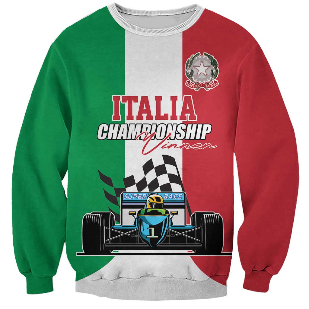 Custom Italy Formula One Sweatshirt Motorsport and Il Tricolore F1 World Championship