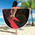 Belgium Coat of Arms Beach Blanket Angry Lion