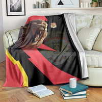 Belgium Coat of Arms Blanket Angry Lion