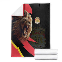 Belgium Coat of Arms Blanket Angry Lion