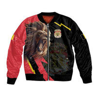 Belgium Coat of Arms Bomber Jacket Angry Lion