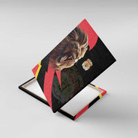 Belgium Coat of Arms Canvas Wall Art Angry Lion