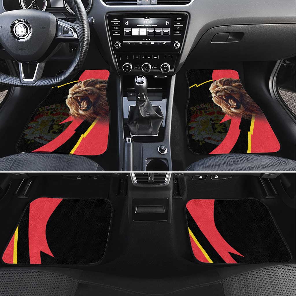 Belgium Coat of Arms Car Mats Angry Lion