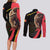 Belgium Coat of Arms Couples Matching Long Sleeve Bodycon Dress and Long Sleeve Button Shirt Angry Lion
