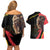 Belgium Coat of Arms Couples Matching Off Shoulder Short Dress and Hawaiian Shirt Angry Lion