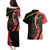 Belgium Coat of Arms Couples Matching Puletasi and Hawaiian Shirt Angry Lion