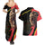 Belgium Coat of Arms Couples Matching Summer Maxi Dress and Hawaiian Shirt Angry Lion
