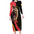 Belgium Coat of Arms Family Matching Long Sleeve Bodycon Dress and Hawaiian Shirt Angry Lion