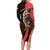 Belgium Coat of Arms Family Matching Long Sleeve Bodycon Dress and Hawaiian Shirt Angry Lion