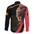 Belgium Coat of Arms Family Matching Short Sleeve Bodycon Dress and Hawaiian Shirt Angry Lion