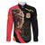 Belgium Coat of Arms Family Matching Summer Maxi Dress and Hawaiian Shirt Angry Lion