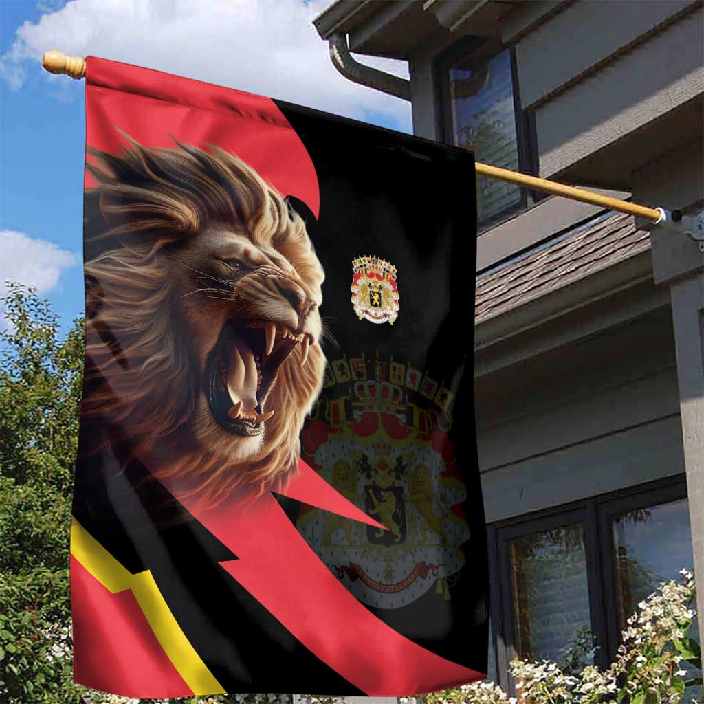 Belgium Coat of Arms Garden Flag Angry Lion