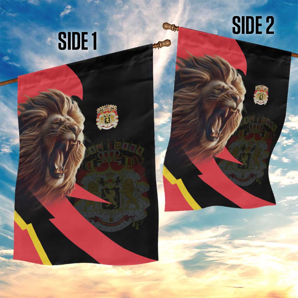 Belgium Coat of Arms Garden Flag Angry Lion