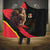 Belgium Coat of Arms Hooded Blanket Angry Lion