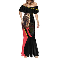 Belgium Coat of Arms Mermaid Dress Angry Lion