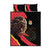 Belgium Coat of Arms Quilt Bed Set Angry Lion