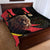 Belgium Coat of Arms Quilt Bed Set Angry Lion
