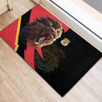 Belgium Coat of Arms Rubber Doormat Angry Lion