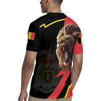 Belgium Coat of Arms Rugby Jersey Angry Lion