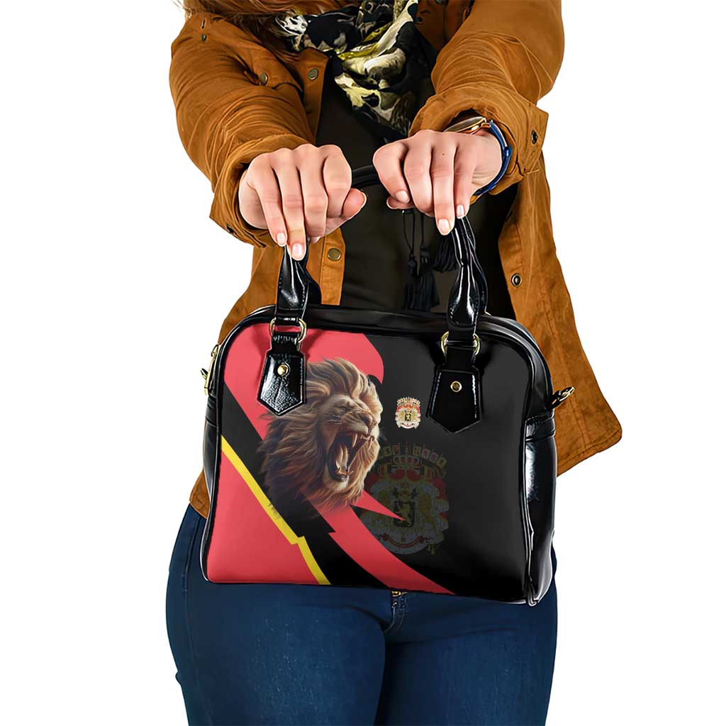 Belgium Coat of Arms Shoulder Handbag Angry Lion